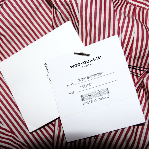BNWT SS22 WOOYOUNGMI STRIPED SHIRT 50 - Picture 11 of 15
